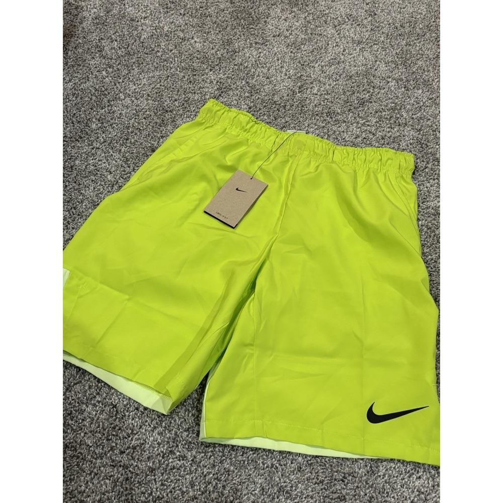 Nike Mens Dri-FIT Training Shorts Volt Neon Yellow‎ DM6617-321 Size Small NWT - Picture 2 of 6